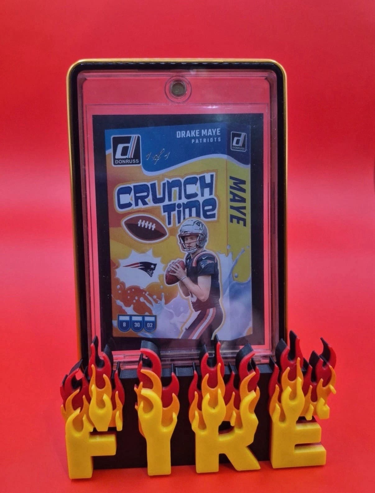 2024 Panini Donruss - Crunch Time Drake Maye 1/1 Black