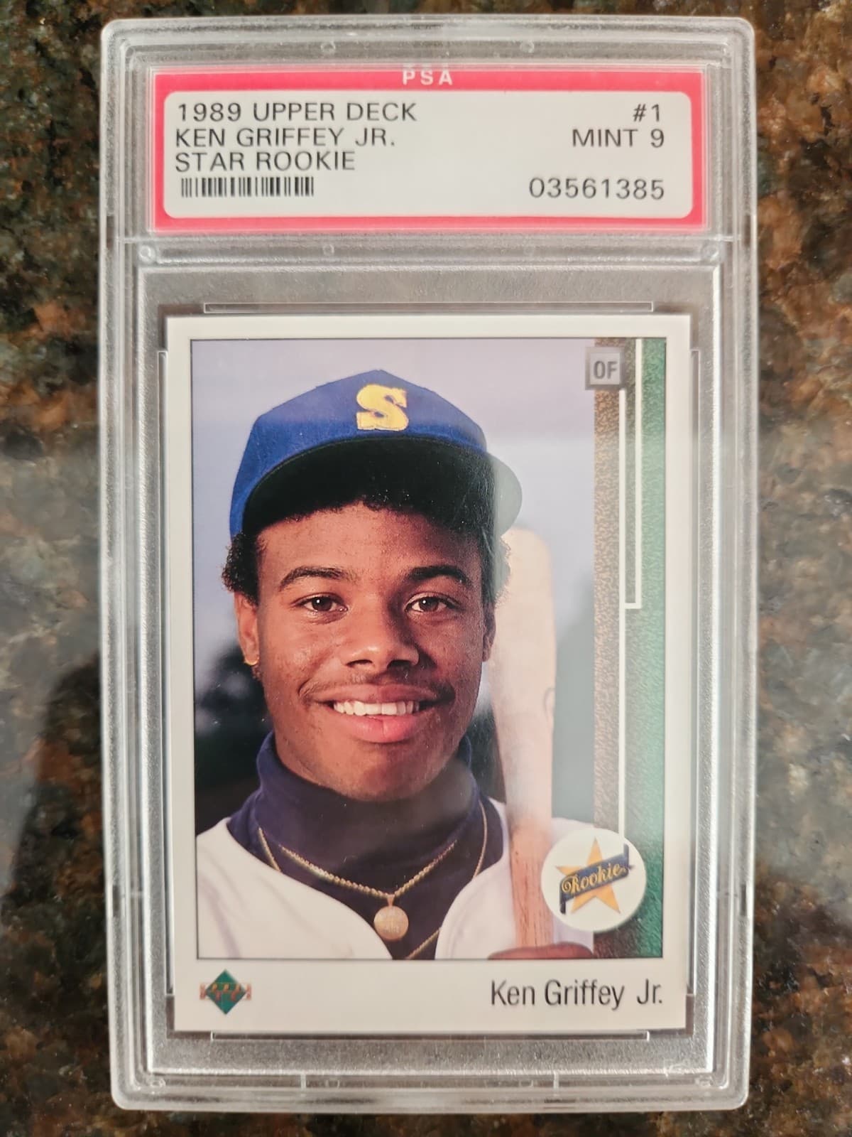 1989 Upper Deck Ken Griffey Jr Star Rookie RC #1 PSA 9