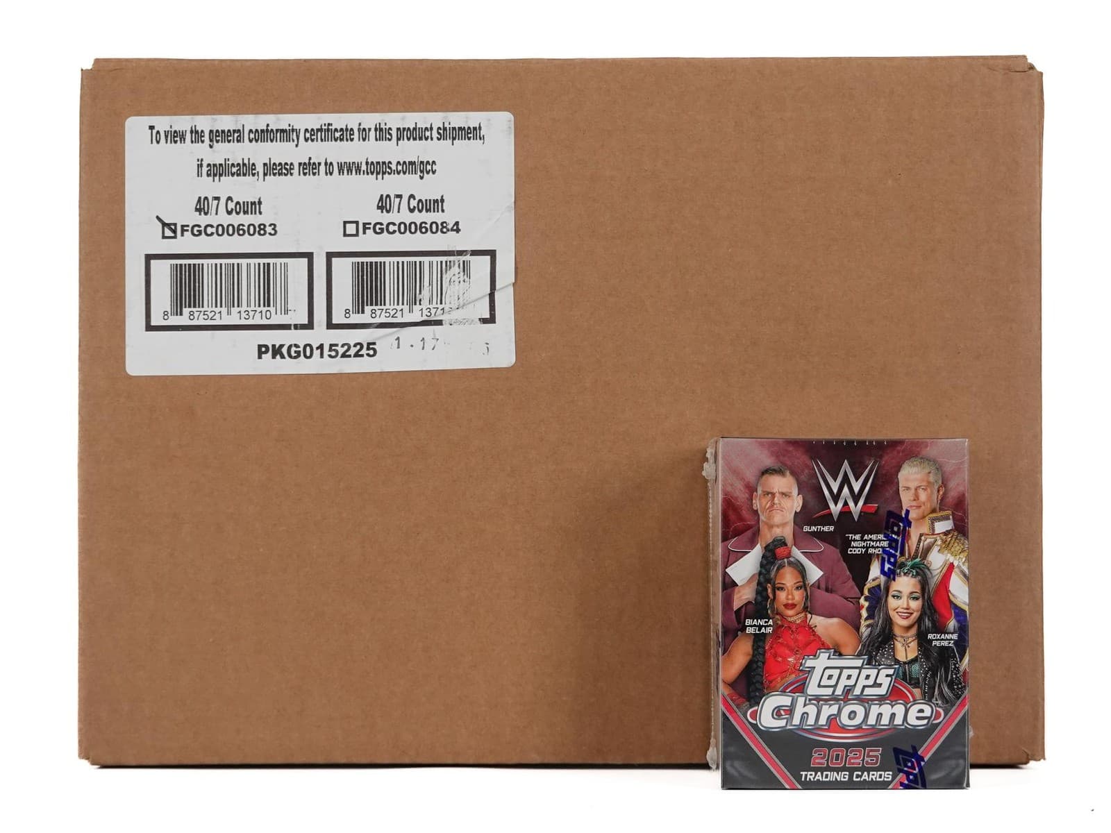 2025 TOPPS CHROME WWE WRESTLING 7-PACK BLASTER 40-BOX CASE