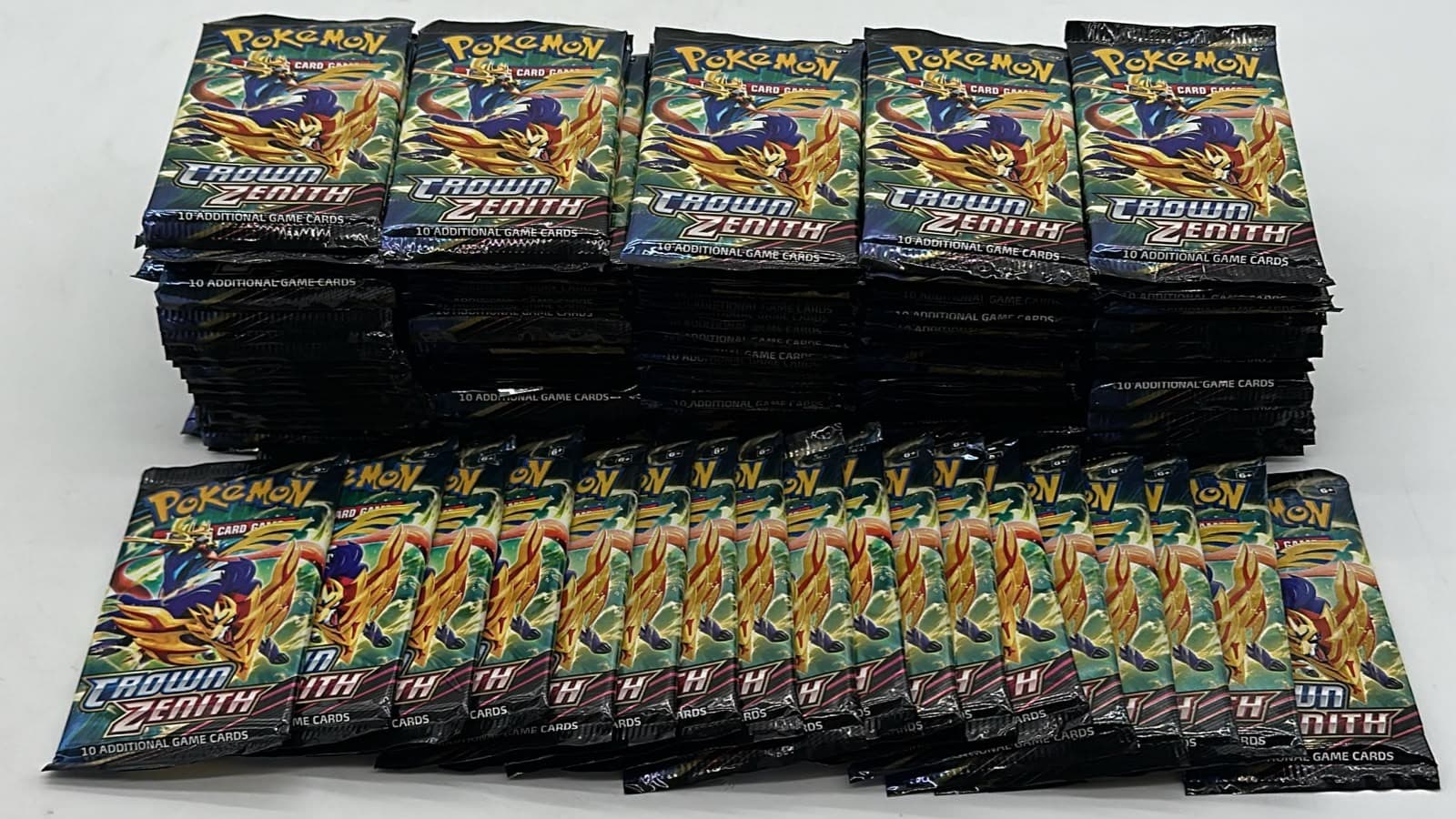 Lot of (120) Pokemon TCG Sword & Shield Crown Zenith Booster Packs SEALED