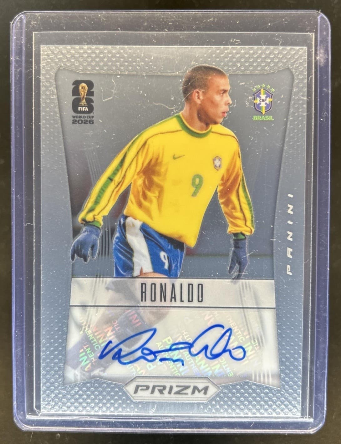 2026 Panini Prizm World Cup Ronaldo 2012 Throwback Signatures Auto #12-R9 Brazil