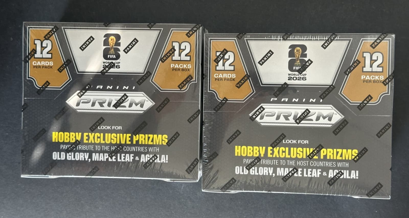 Lot of (2) 2026 Panini Prizm FIFA World Cup Soccer Hobby Box Factory Sealed #2