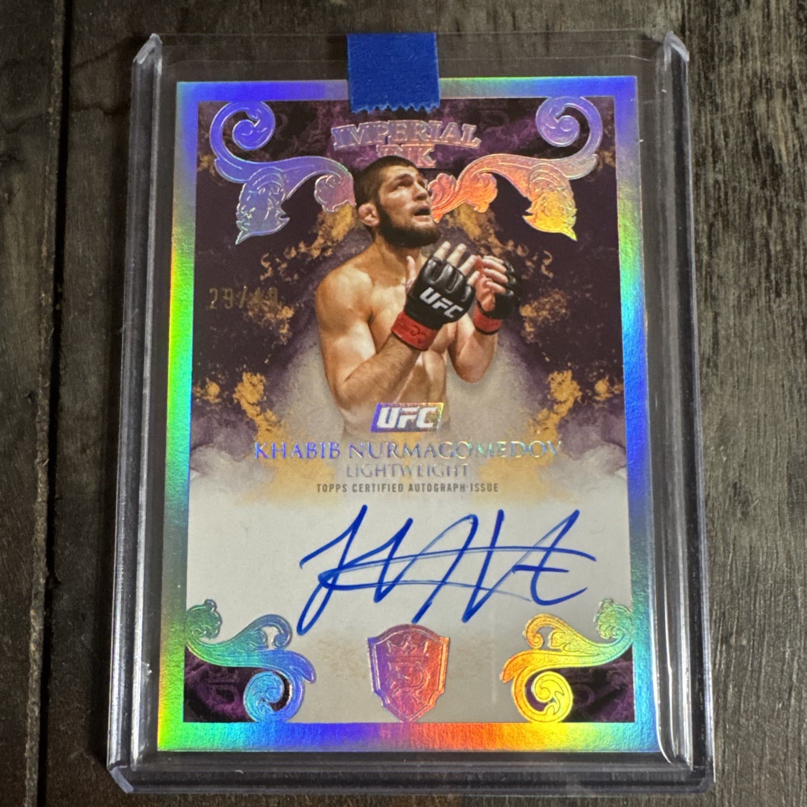 🔥2025 Topps Royalty UFC Khabib Nurmagomedov Imperial Ink Auto 29/49 GOAT?🔥