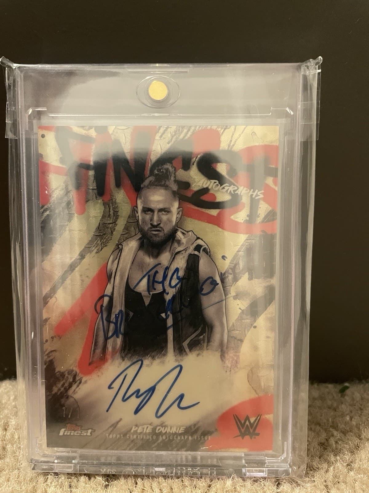 Topps Finest WWE 2025 Pete Dunne Finest Autographs Superfractor 1/1 Inscribed