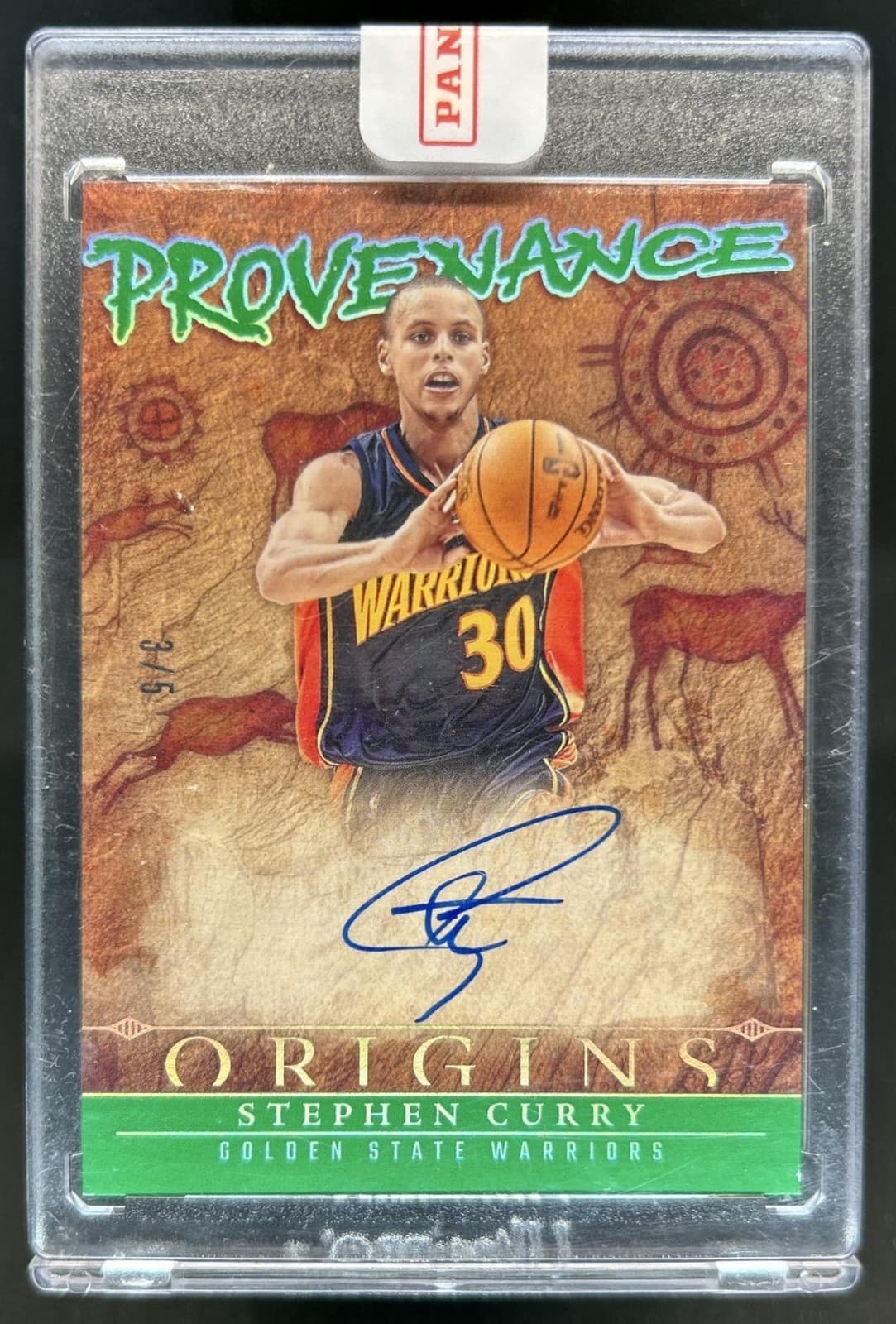 2024-25 Panini Origins Stephen Curry Provenance Auto Green #/5 Warriors