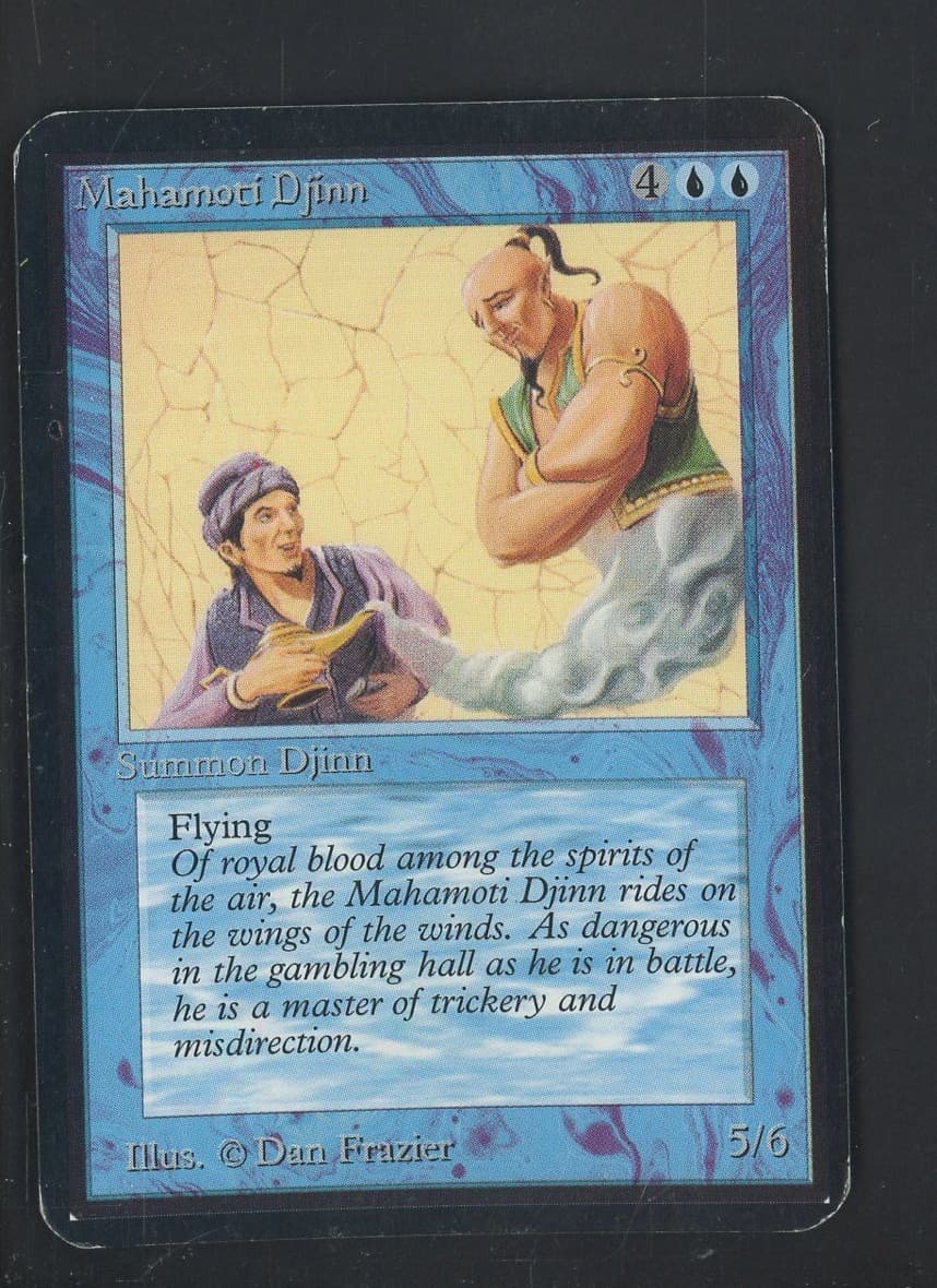 1993 MTG Magic The Gathering Alpha Mahamoti Djinn