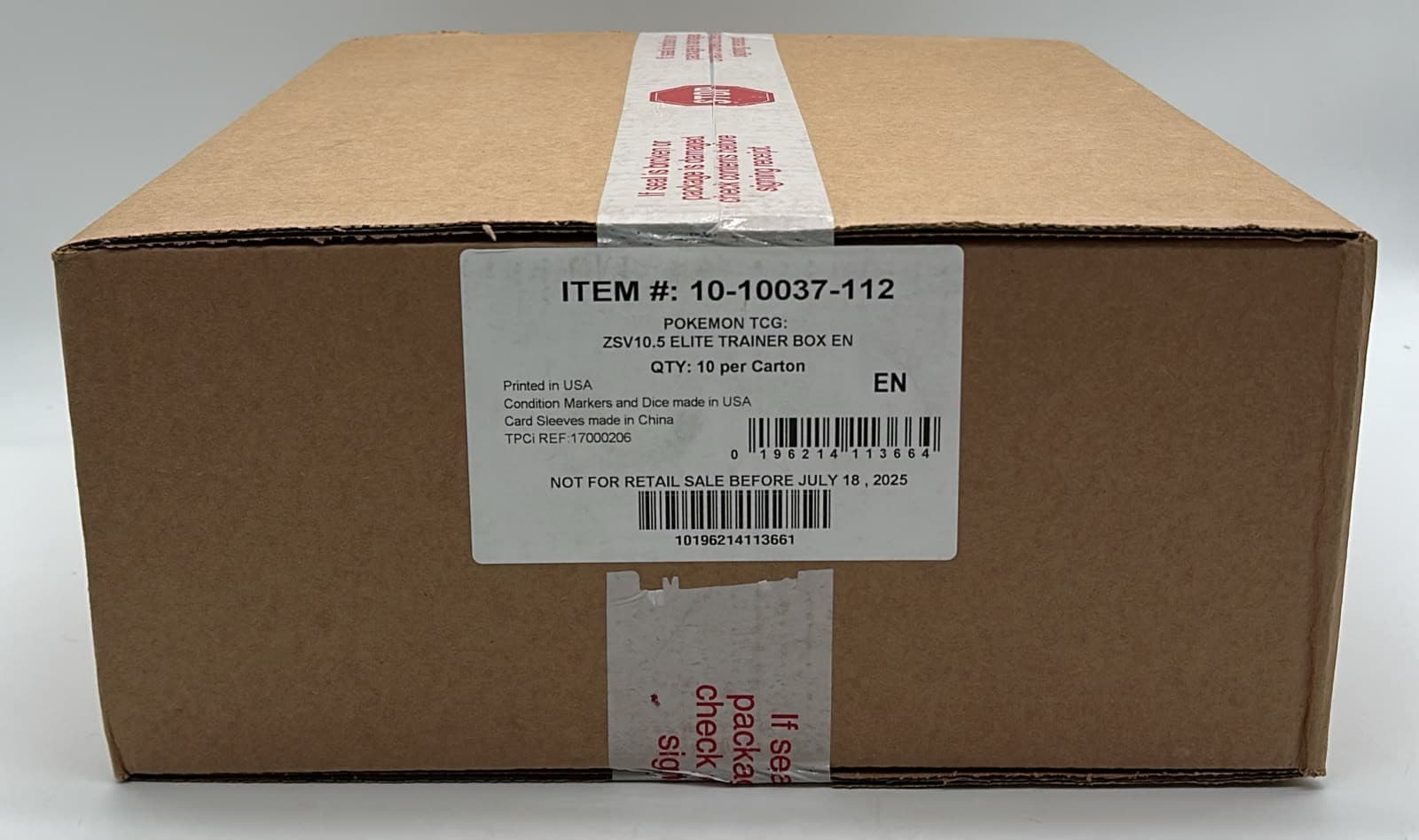 Pokemon TCG Black Bolt Elite Trainer Box SEALED ETB CASE