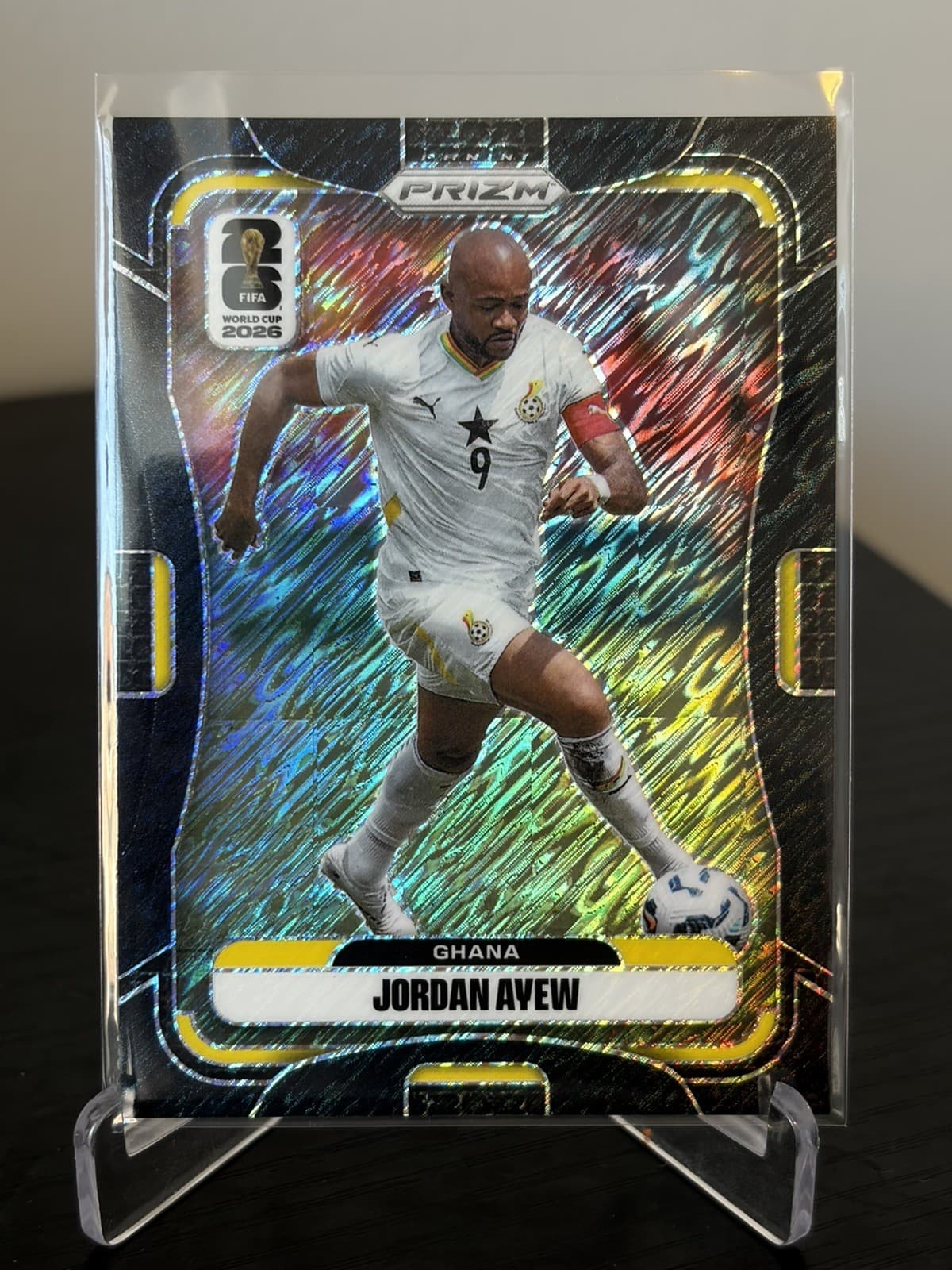 2026 Panini Prizm World Cup Jordan Ayew Black Shimmer FOTL #1/1 Ghana