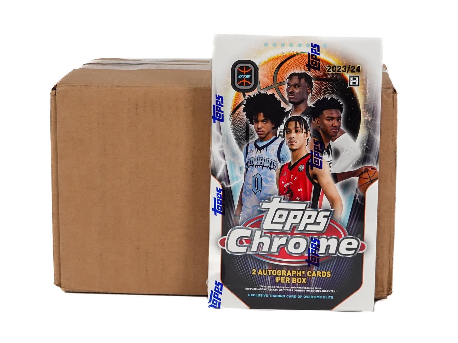 2023/24 TOPPS CHROME OVERTIME ELITE BASKETBALL HOBBY 12-BOX CASE