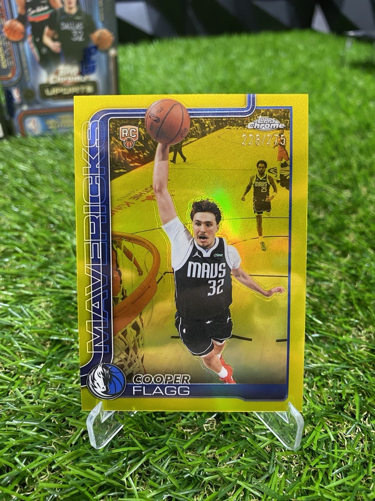 2025-26 Topps Chrome Update - Cooper Flagg #251 Yellow Refractor /275 (RC)