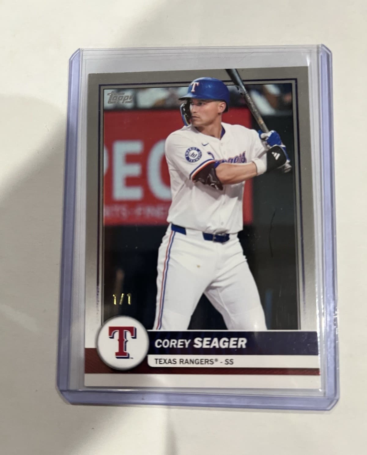 Topps 2026 Corey Seager #15 Texas Rangers 1/1 Numbered