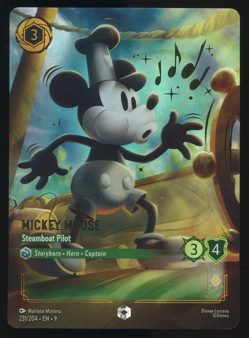 2025 Disney Lorcana EN 9 Fabled Enchanted #231 Mickey Mouse
