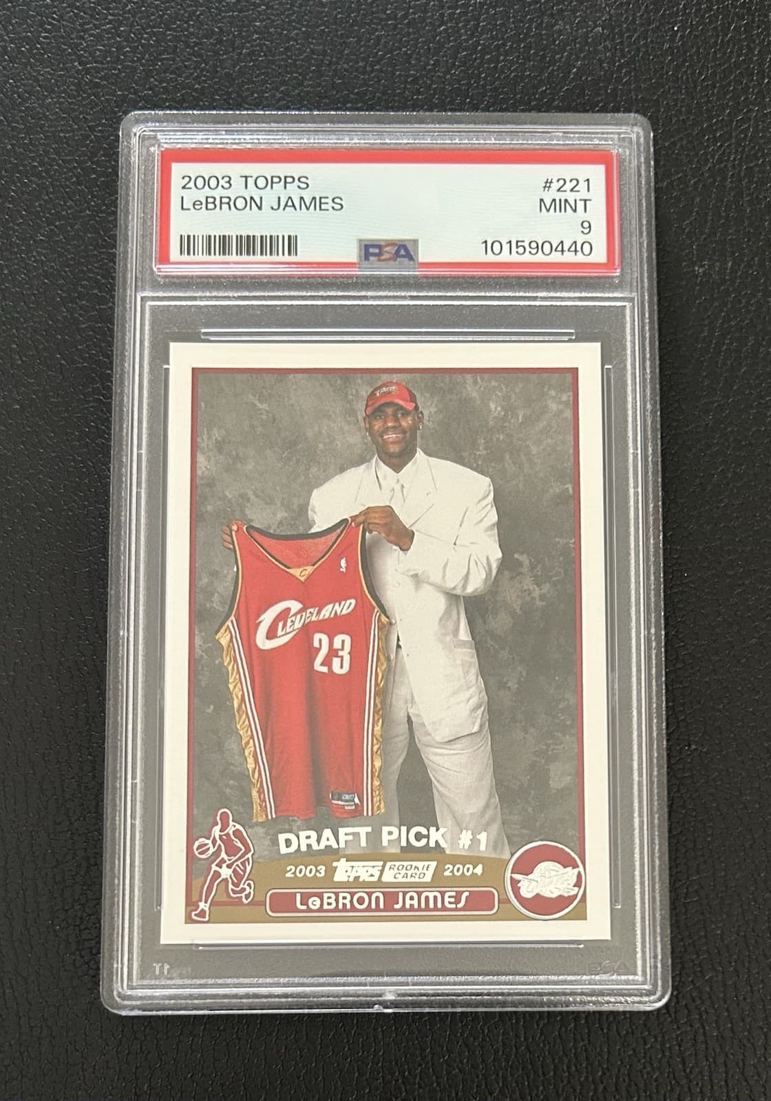 2003-04 Topps - Draft Pick LeBron James #221 (RC) PSA 9