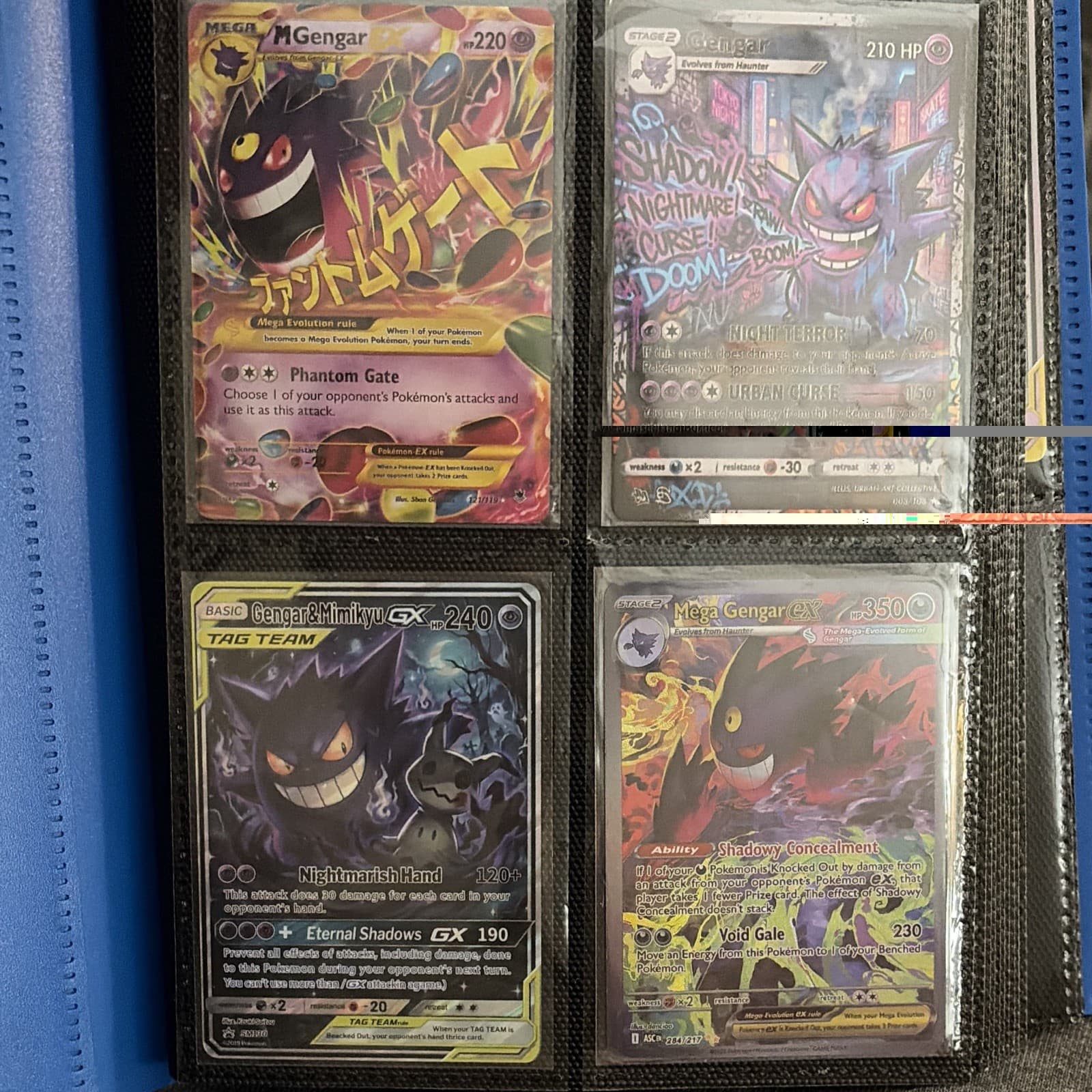 Pokemon TCG 12-Card Gengar Lot: , Mega Gengar EX, cool art cards