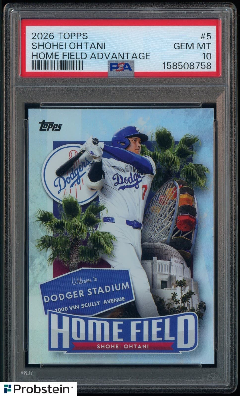 2026 Topps Home Field Advantage #5 Shohei Ohtani Dodgers PSA 10 GEM MINT