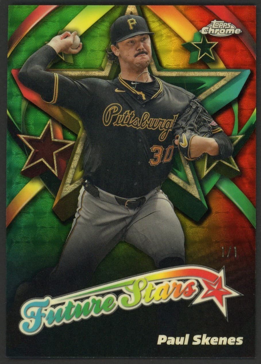 2025 Topps Chrome Future Stars Superfractor Paul Skenes Pirates 1/1