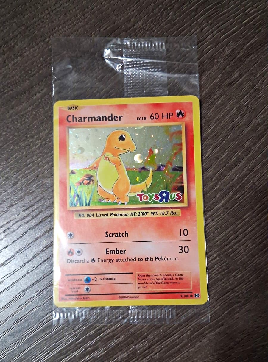 ToyrsRus Charmander Promo Pokemon Card SEALED