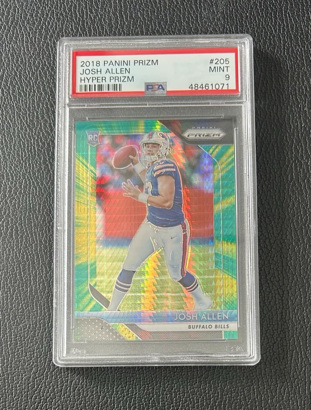 2018 Panini Prizm Josh Allen #205 (RC) Hyper Prizm 040/275 PSA 9