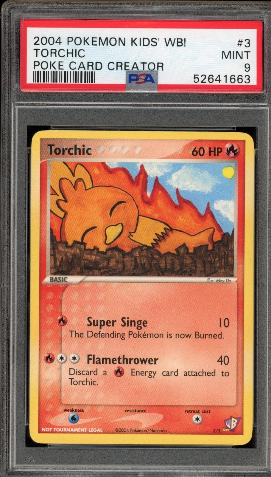 Pokemon Torchic Kids' Wb! Poke Card Creator 3 PSA 9 Mint