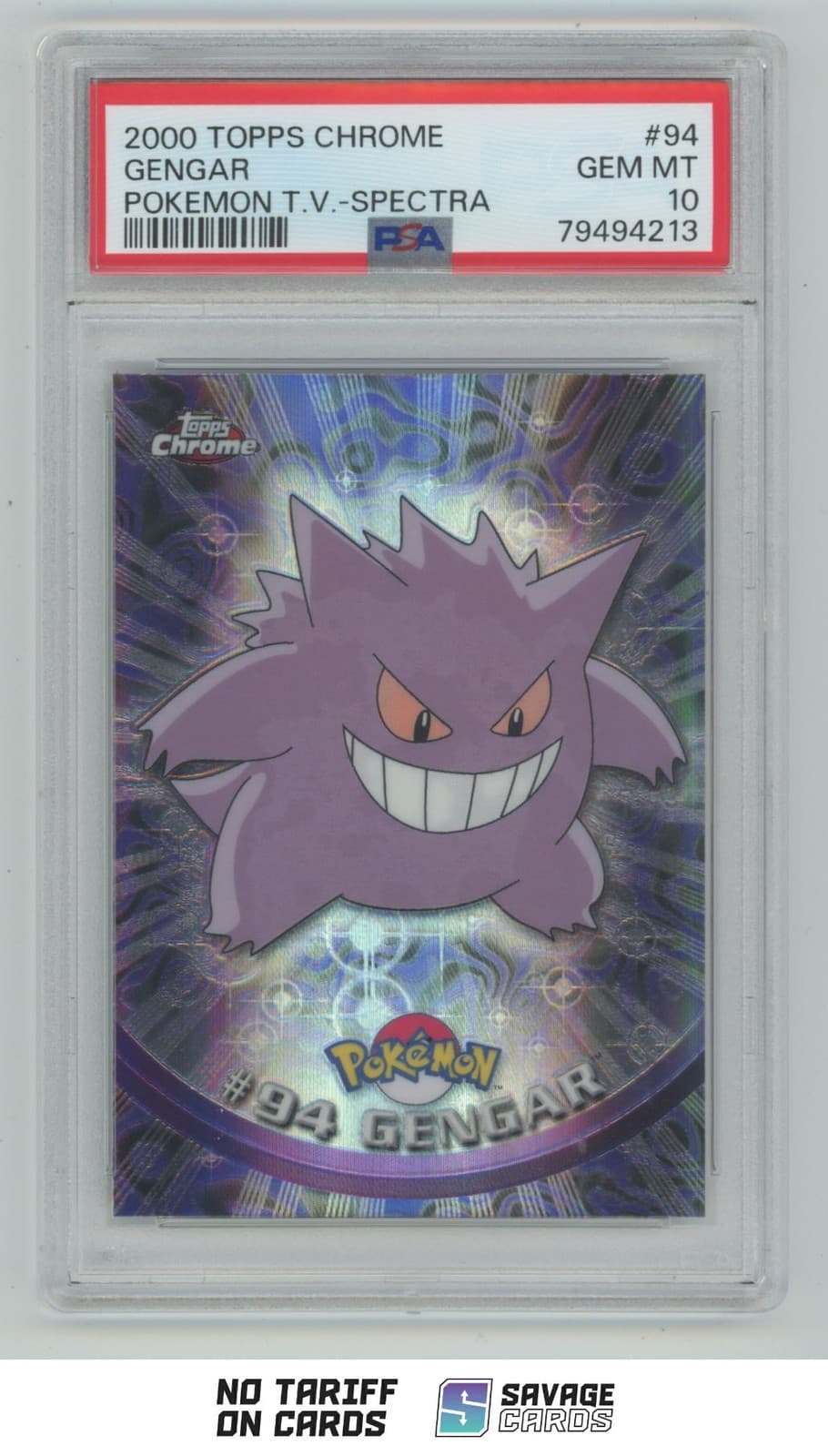 2000 Topps Chrome Pokemon T.V. Spectra Gengar PSA 10 #94