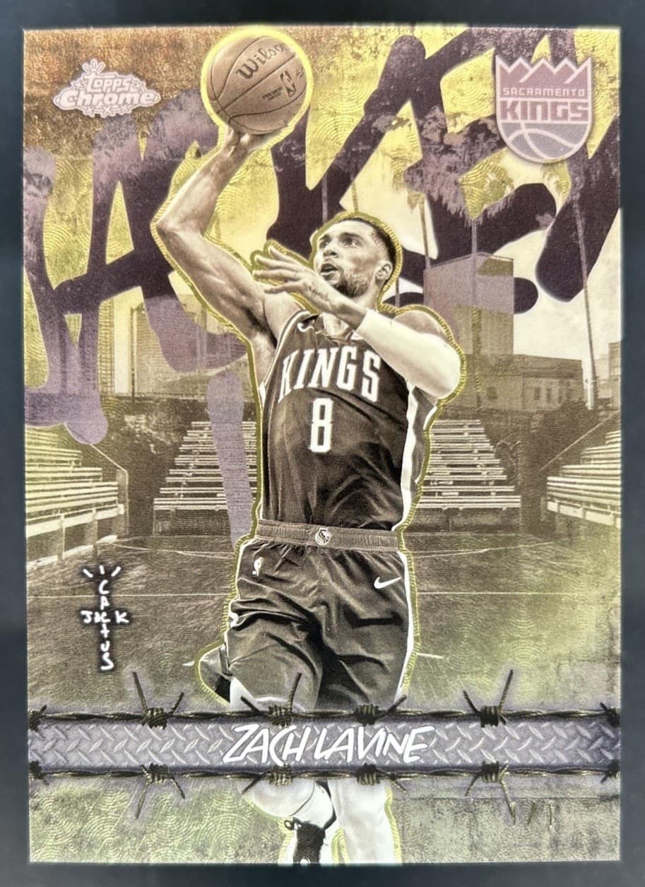 2025-26 Topps Chrome Cactus Jack Zach Lavine Jacked Up Superfractor #1/1