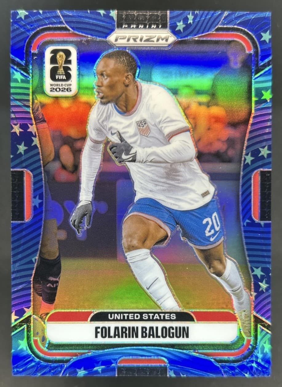 2026 Panini Prizm World Cup Folarin Balogun Old Glory #/94 USMNT