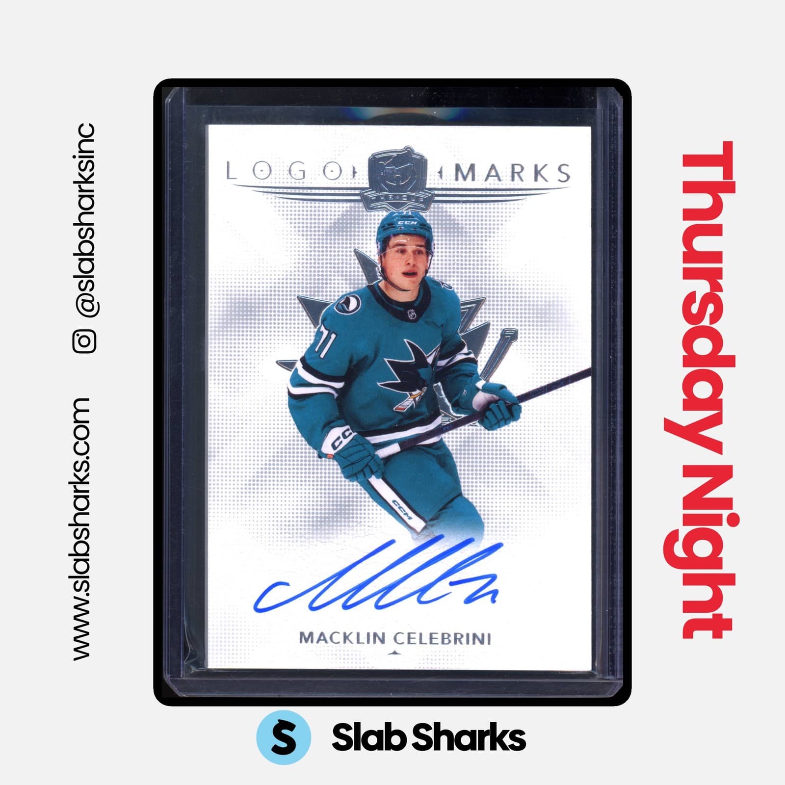 2024 UPPER DECK THE CUP #LM-CE MACKLIN CELEBRINI LOGOMARKS AUTO RC ROOKIE