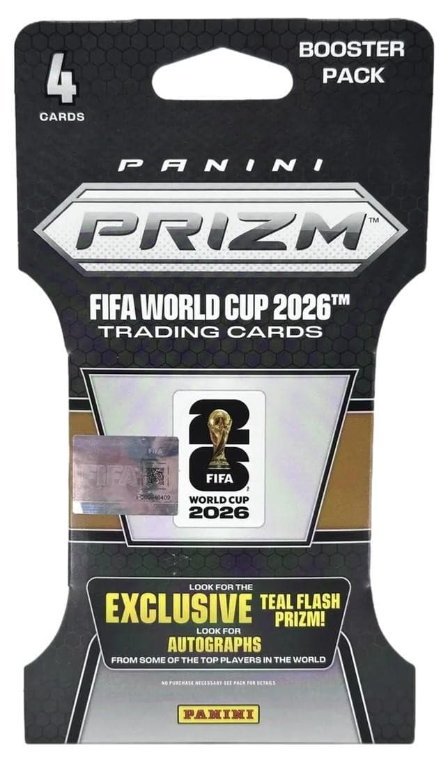 2026 Panini Prizm Fifa World Cup Soccer Sleeved Pack 4-Box Case (376 Ct.)