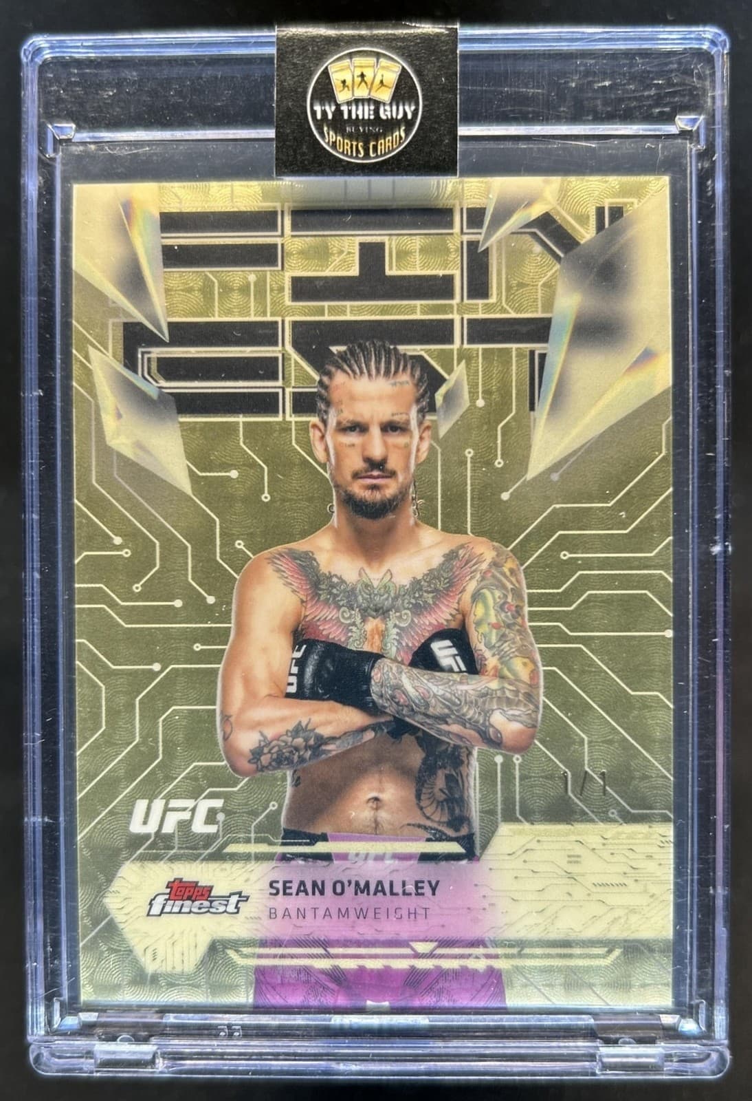 2025 Topps UFC Finest Sean O'Malley SuperFractor Uncommon #1/1