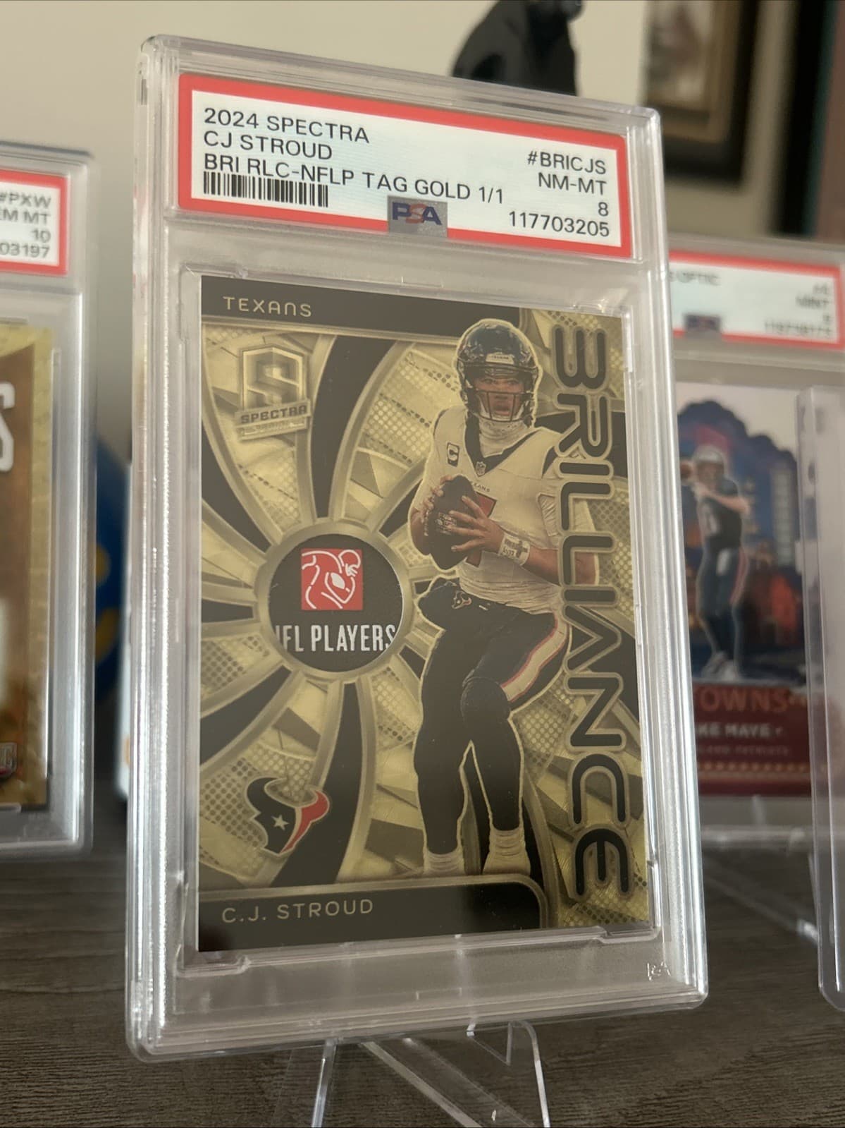 2024 Spectra Gold 1/1 Brilliance NFL Players Tag CJ STROUD