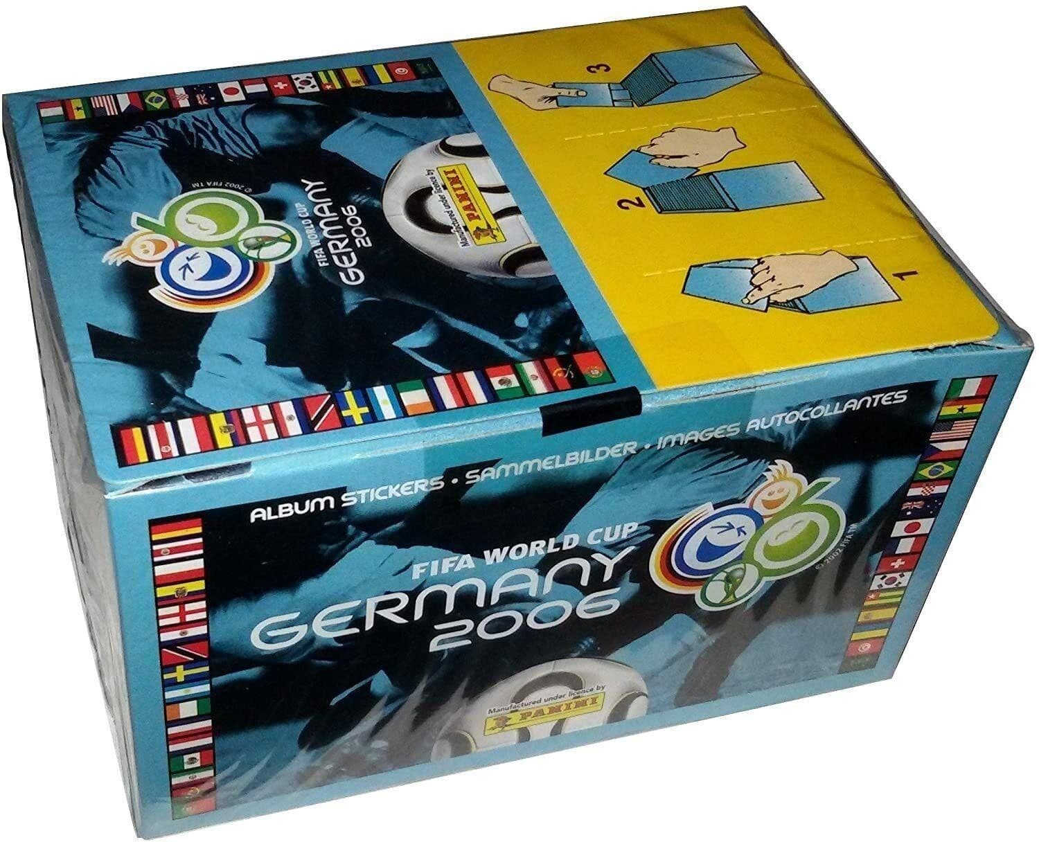 2006 Panini FIFA World Cup Germany Soccer Sticker Collection Box (100 Packs)