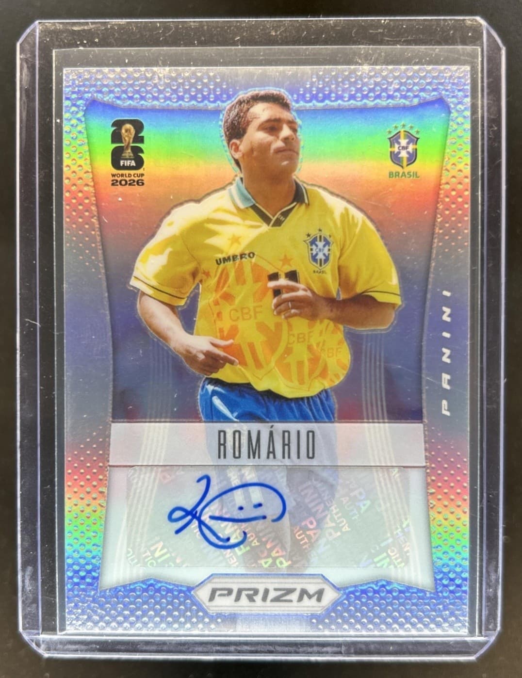 2026 Panini Prizm World Cup Romario 2012 Throwback Signatures Silver Auto #/199