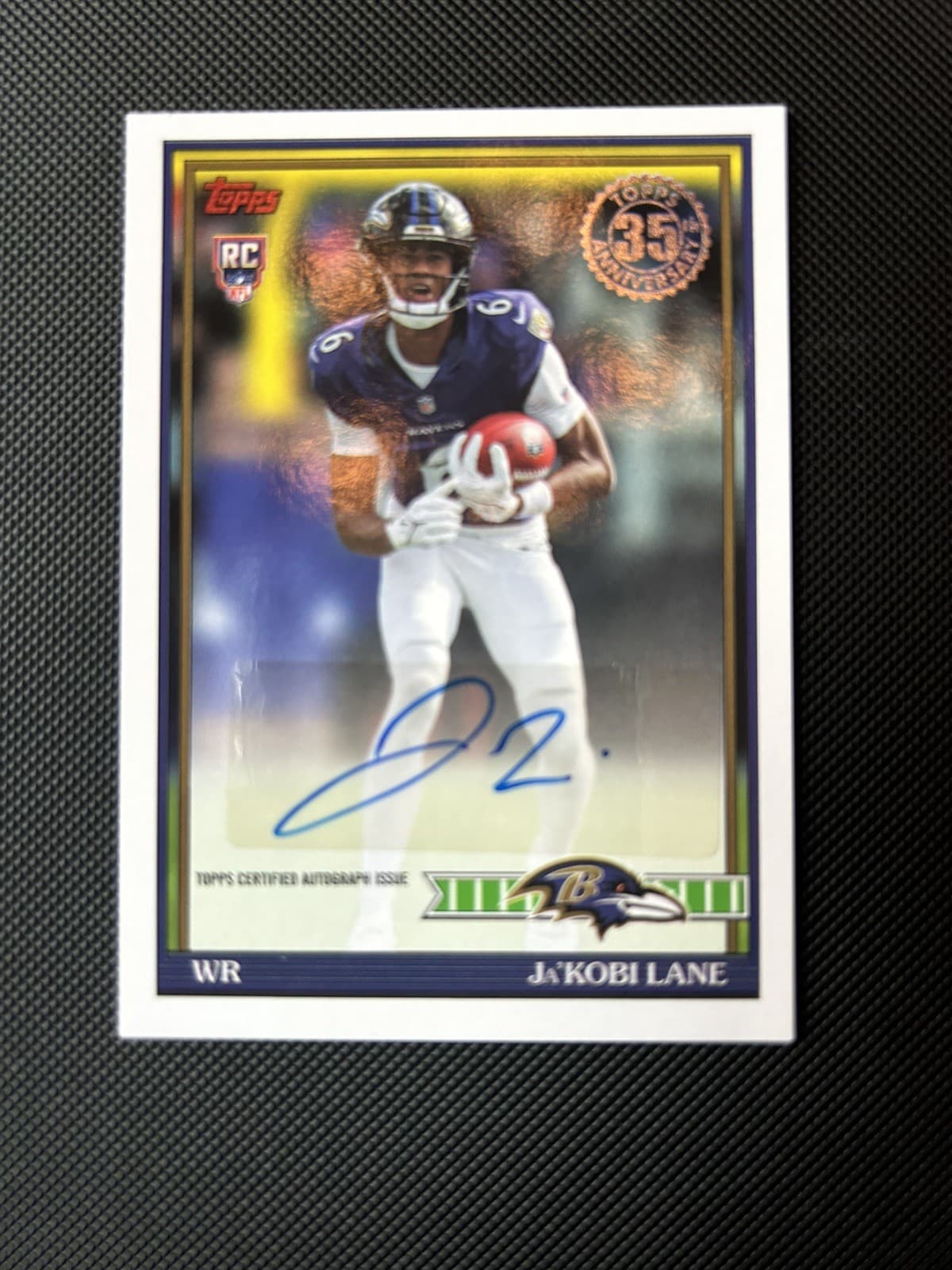 2026 Topps Flagship Football Ja'Kobi Lane 1991 Topps Football Rookie AUTO RC