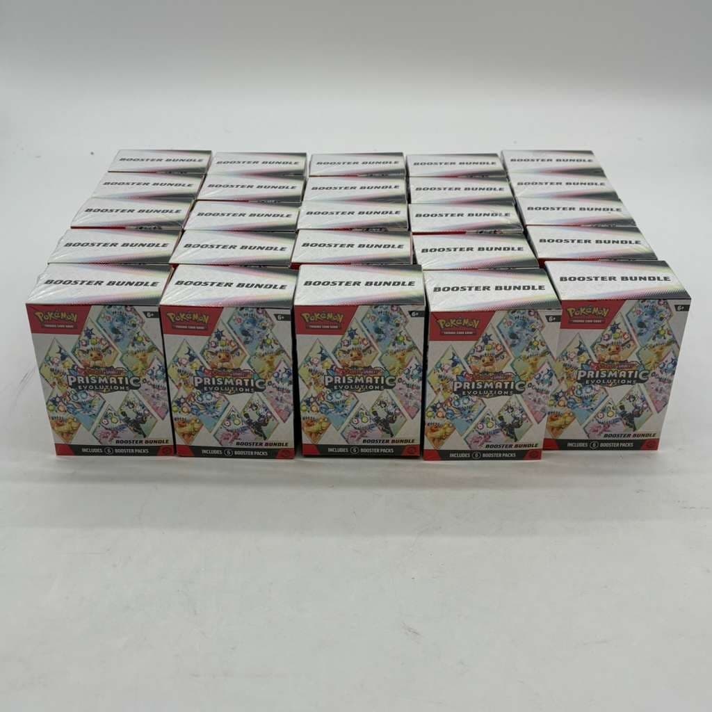 Lot of (25) Pokemon TCG Prismatic Evolutions Booster Bundles SEALED/NEW