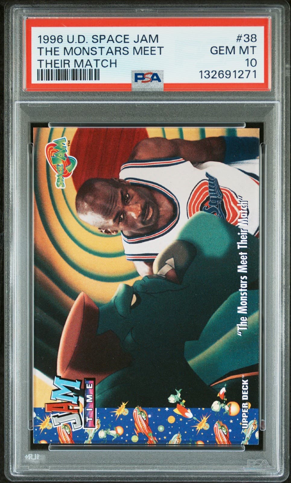 1996 Upper Deck Space Jam Their Match #38 the Monstars Meet Psa 10