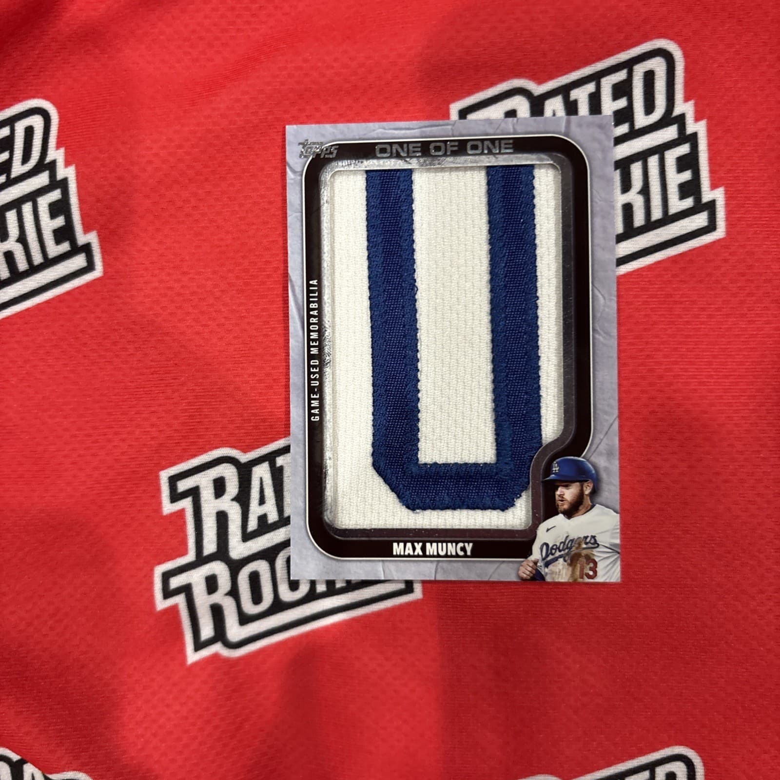 2025 Topps Max muncy Relic Patch 1/1 Game Used Memorabilia