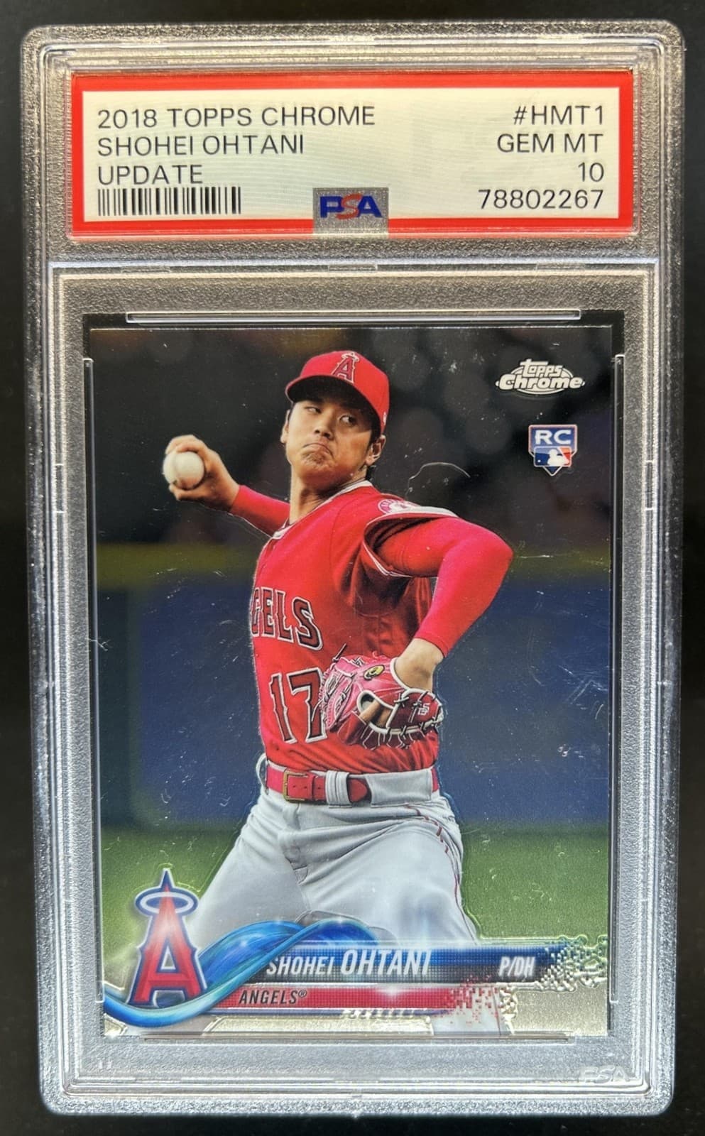 2018 Topps Chrome Update Shohei Ohtani RC Rookie #HMT1 Angels PSA 10 GEM MINT
