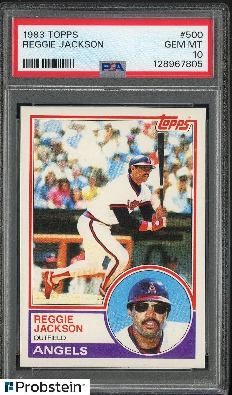 1983 Topps #500 Reggie Jackson Angels HOF PSA 10 GEM MINT