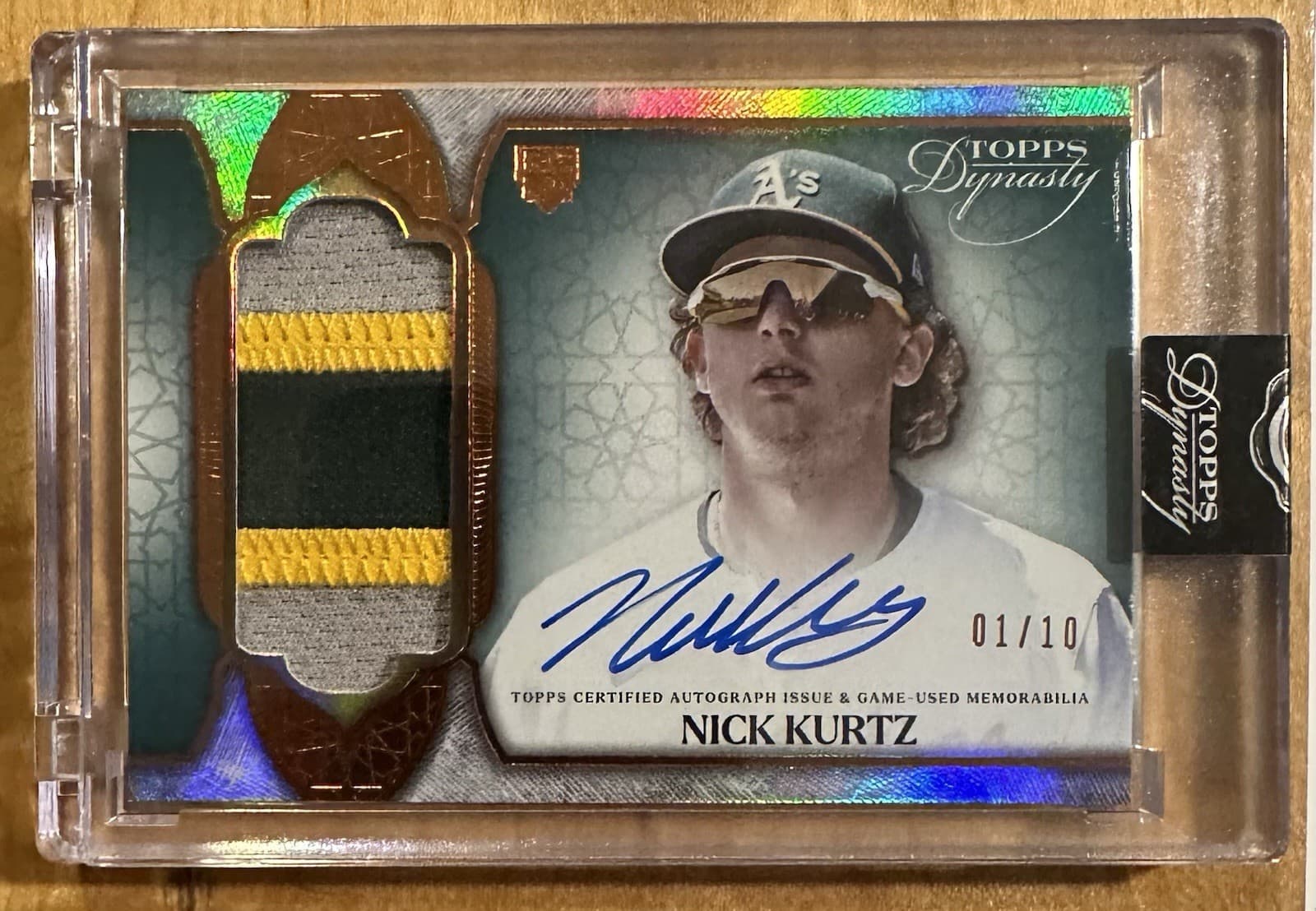 2025 Topps Dynasty Nick Kurtz Rookie Patch Auto 1/10 🔥 A’s