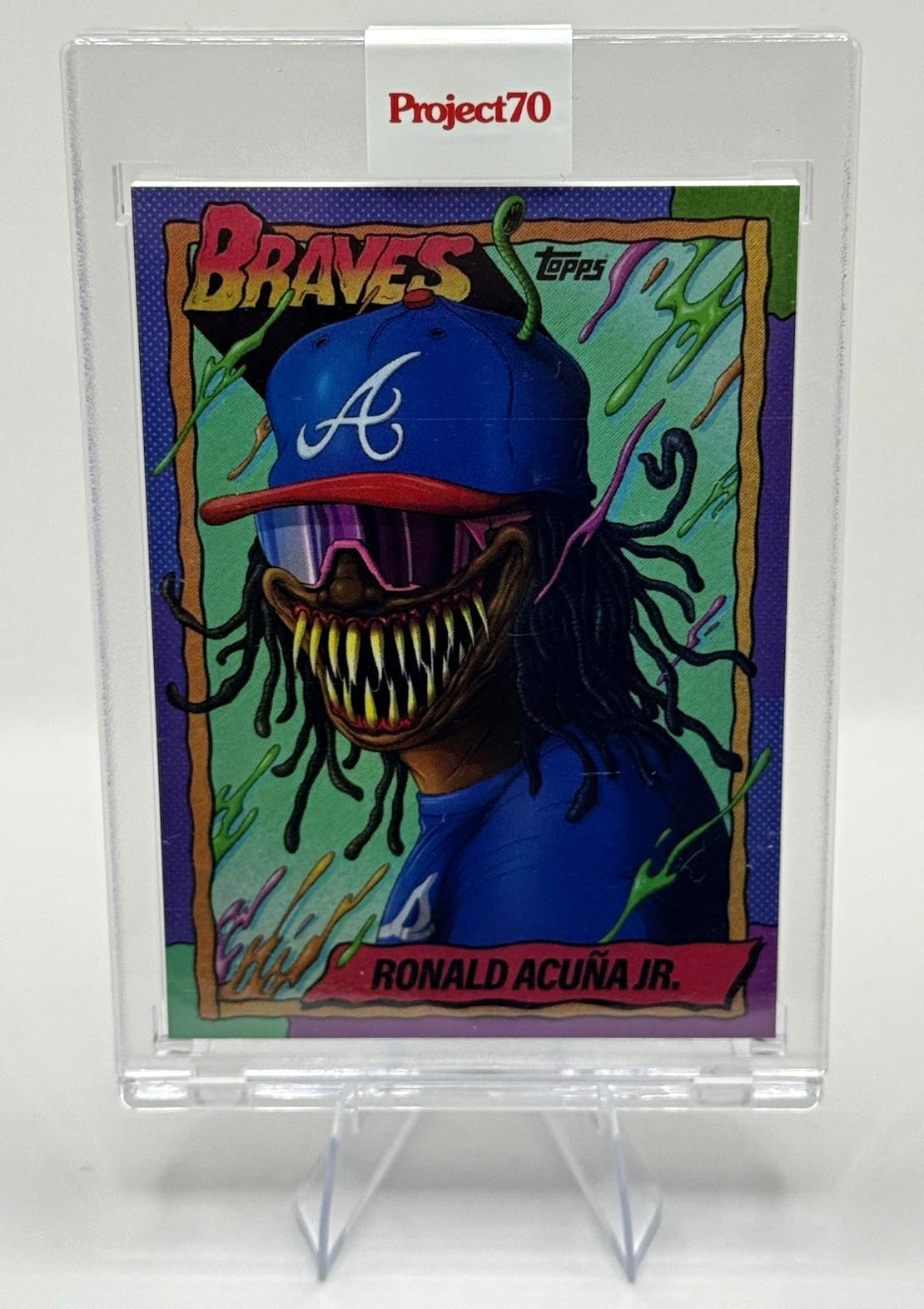 Topps 2021 Project 70 1990 Topps Baseball Ronald Acuña Jr. Braves #34 /14825