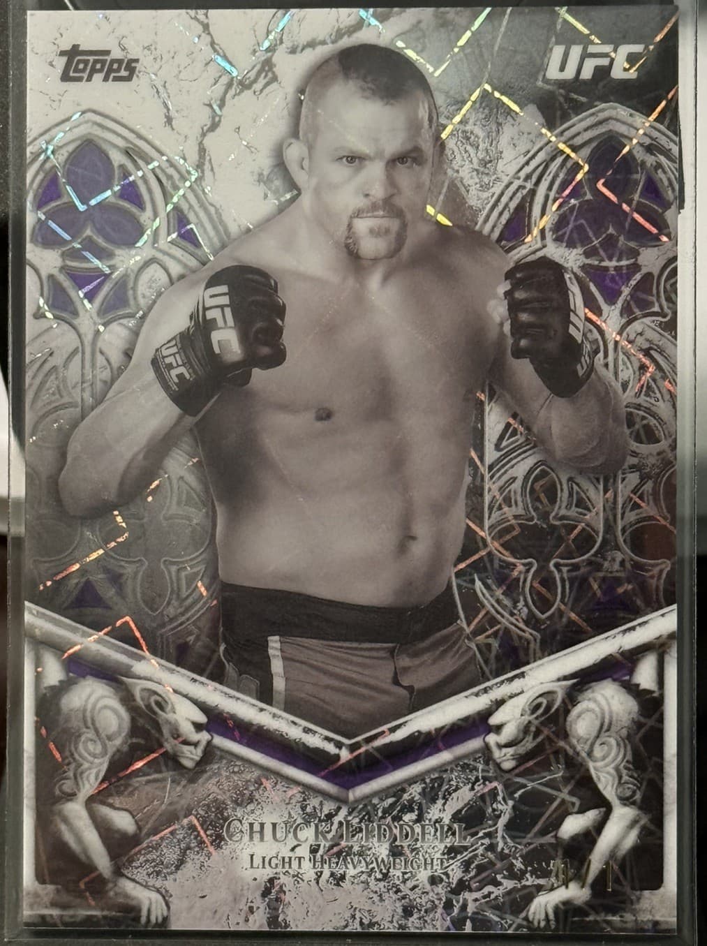 Topps Midnight UFC CHUCK LIDDELL Cemented LEGEND CASE HIT SSP 1/1 🔥