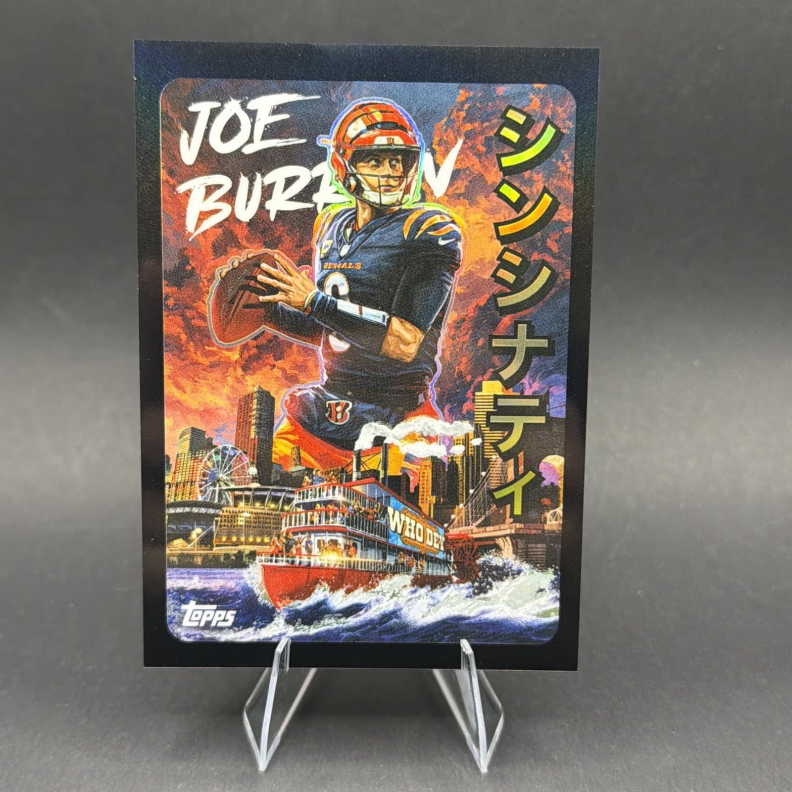 2025 Topps Chrome Football Joe Burrow Kaiju Case Hit SSP Cincinnati Bengals