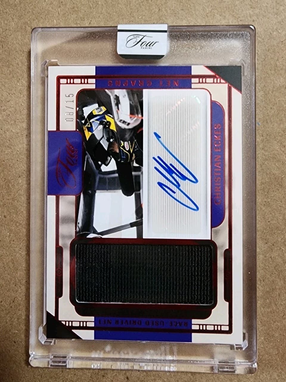 2026 Panini Turn Four NASCAR Racing Christian Eckes Net Graphs Autograph #8/15