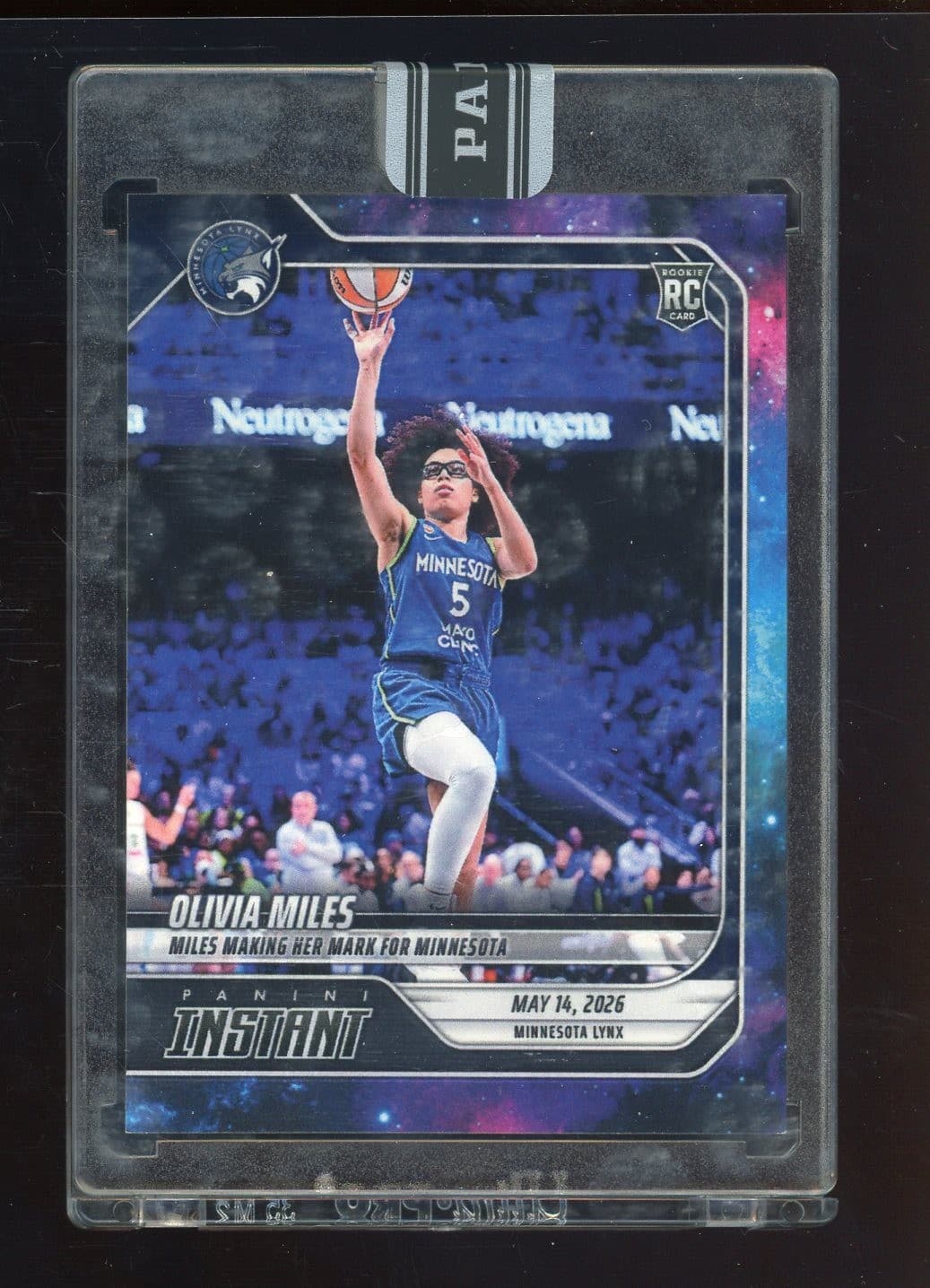 2026 Panini Instant WNBA Galaxy #60 Olivia Miles Lynx RC Rookie 1/1