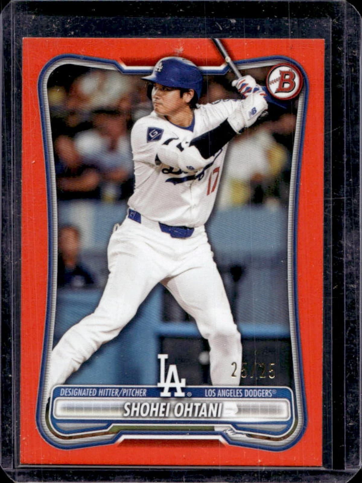2026 Bowman Shohei Ohtani Orange Border #/25 Dodgers