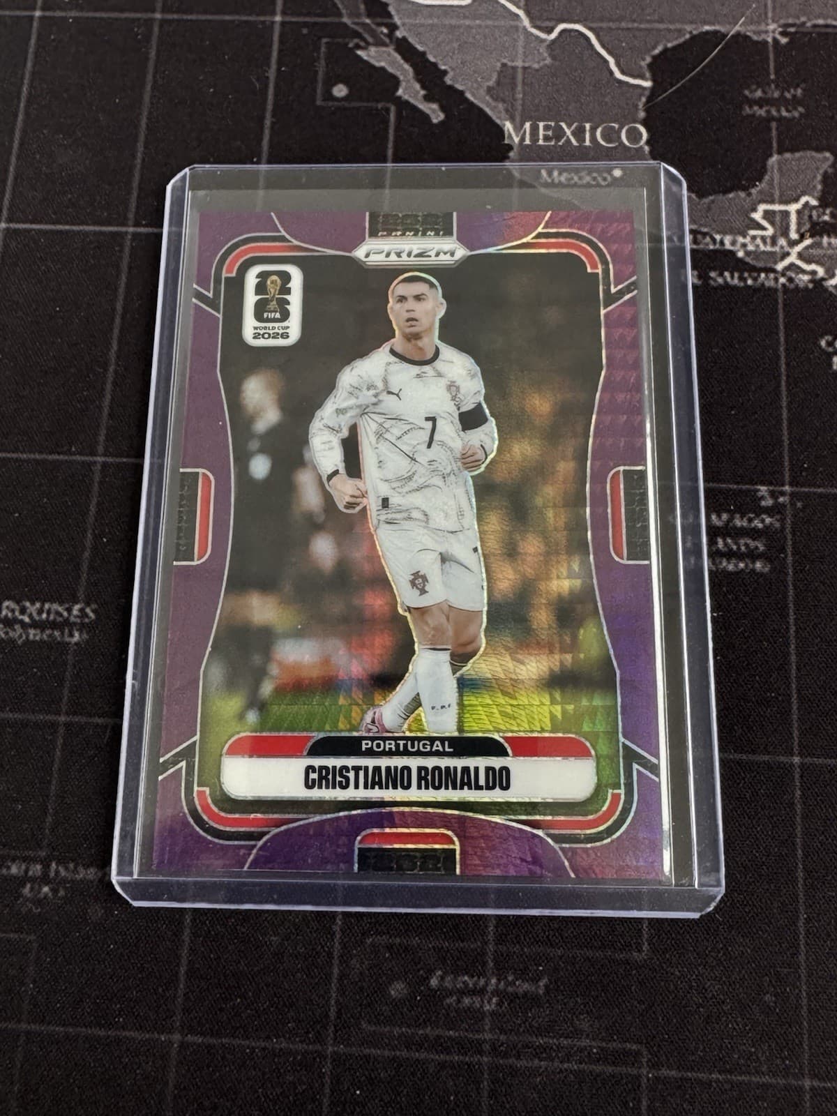2026 Panini Prizm FIFA World Cup Portugal Cristiano Ronaldo Purple Prizm /299