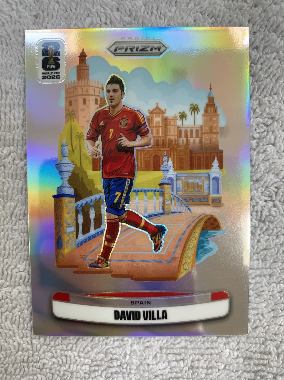 2026 Prizm FIFA World Cup David Villa National Landmarks Case Hit SSP Spain
