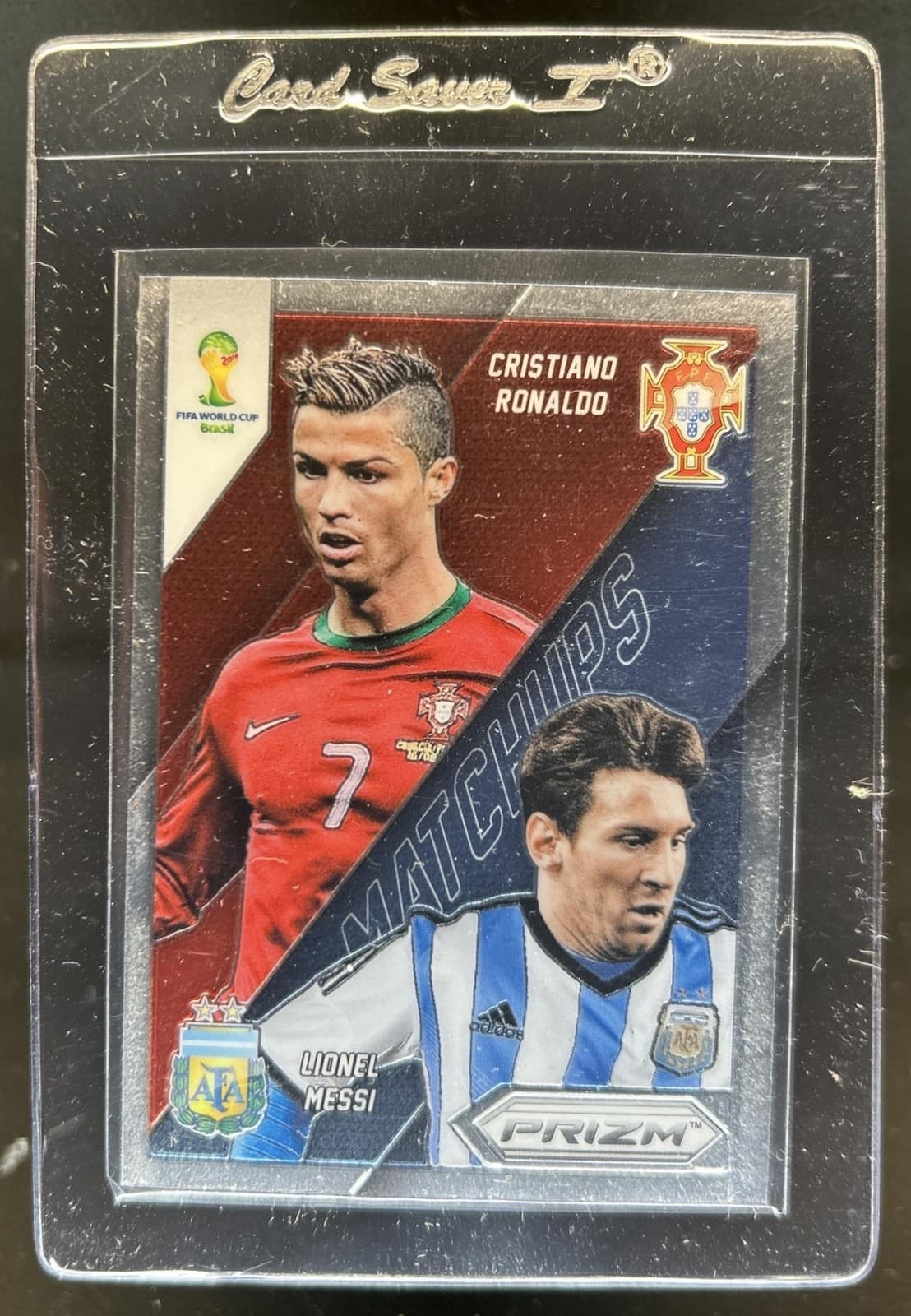 2014 Prizm FIFA World Cup Brazil Cristiano Ronaldo Lionel Messi Matchups #19