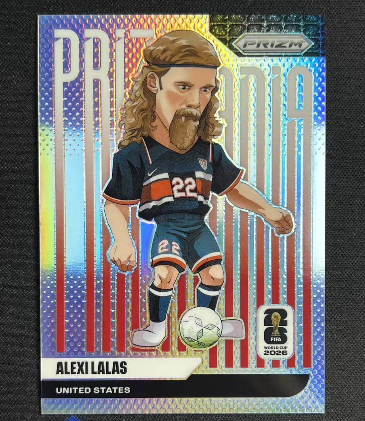2026 Panini Prizm FIFA World Cup Alexi Lalas #26 USMNT Prizmania Case Hit SSP