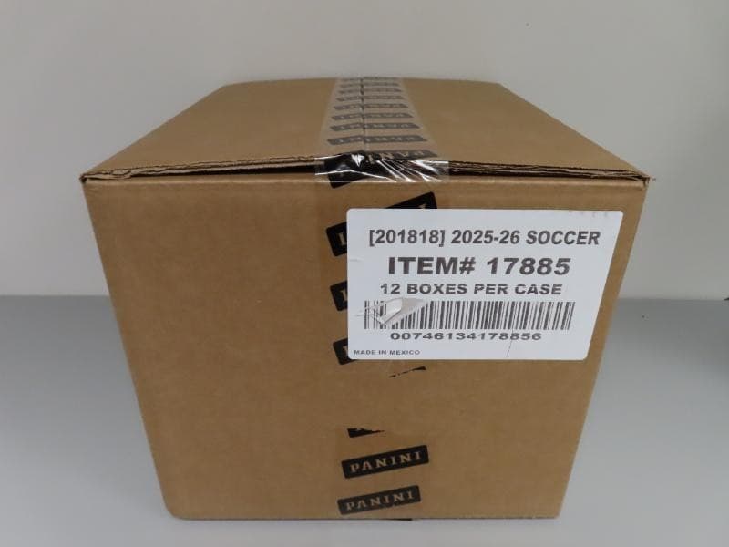 2025-26 Panini Prizm FIFA Soccer Factory Sealed 12 Hobby Box Case